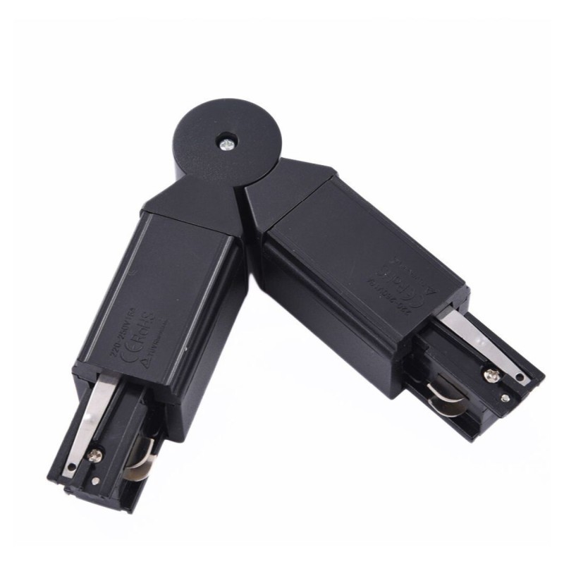 Złącze regulowane do szynoprzewodu TRACK 3LINE ADJUSTABLE Czarny