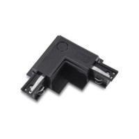 Zasilacz / złącze L prawe do szynoprzewodu podtynkowe TRACK 3LINE L RIGHT GIPS Czarny