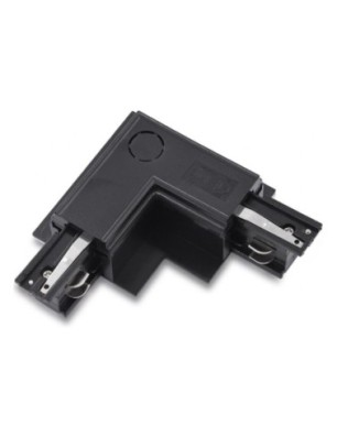 Zasilacz / złącze L prawe do szynoprzewodu podtynkowe TRACK 3LINE L RIGHT GIPS Czarny