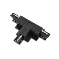 Zasilacz / złącze T prawe do szynoprzewodu podtynkowe TRACK 3LINE T RIGHT GIPS Czarny