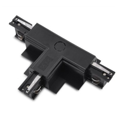 Zasilacz / złącze T prawe do szynoprzewodu podtynkowe TRACK 3LINE T RIGHT GIPS Czarny