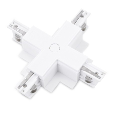 Zasilacz / złącze X do szynoprzewodu podtynkowego TRACK 3LINE X GIPS Biały