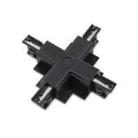 Zasilacz / złącze X do szynoprzewodu podtynkowego TRACK 3LINE X GIPS Czarny