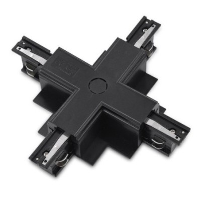 Zasilacz / złącze X do szynoprzewodu podtynkowego TRACK 3LINE X GIPS Czarny