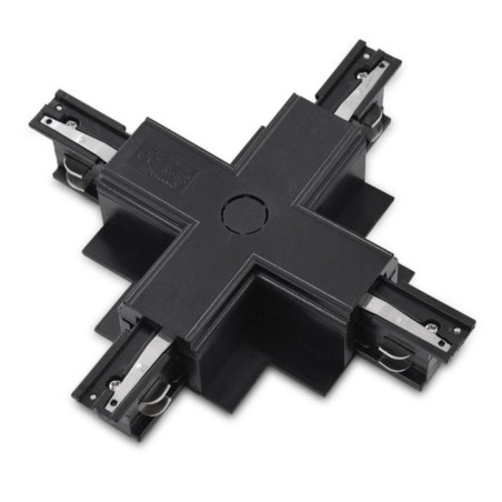 Zasilacz / złącze X do szynoprzewodu podtynkowego TRACK 3LINE X GIPS Czarny