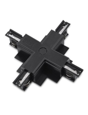 Zasilacz / złącze X do szynoprzewodu podtynkowego TRACK 3LINE X GIPS Czarny