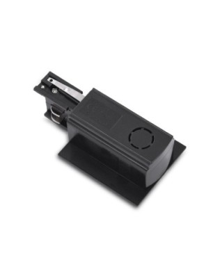 Zasilacz końcowy podtynkowy TRACK 3LINE END POWER LEFT GIPS Czarny