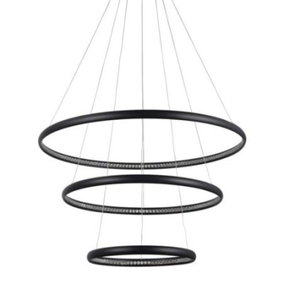 BRIGHTON 3  Czarny / kryształ