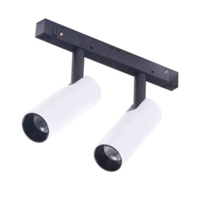 Alfa NIKO 2 TRACK MAGNETIC 2x7W Biały / Czarny