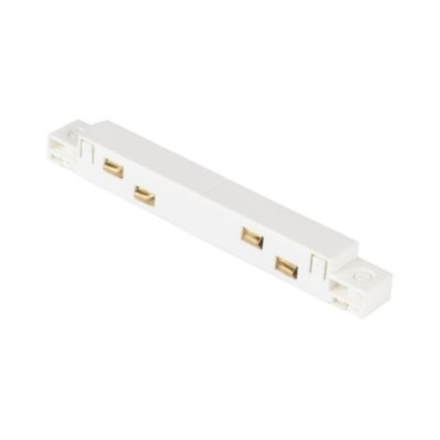 Alfa Złączka elektryczna do szyny magnetycznej dwufazowej TRACK MAGNETIC STRAIGHT Biały