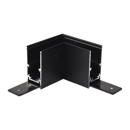 Alfa Złącze L do szyny magnetycznej dwufazowej TRACK MAGNETIC 52 CORNER 90  Czarny