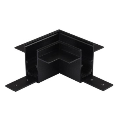 Alfa Złącze L do szyny magnetycznej dwufazowej TRACK MAGNETIC 52 CORNER 90 GIPS2 Czarny