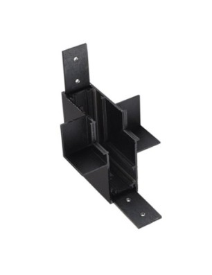 Alfa Złącze scienne L do szyny magnetycznej dwufazowej TRACK MAGNETIC 52 INNER CORNER90 GIPS2 Czarny