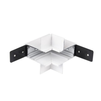 Alfa Złącze scienne L do szyny magnetycznej dwufazowej TRACK MAGNETIC 52 INNER CORNER90 GIPS2 Biały