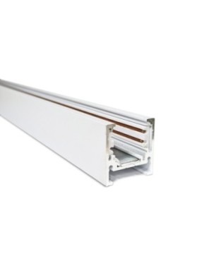 Alfa szynoprzewód dwufazowy magnetyczny profil TRACK MAGNETIC 27 + zaślepki końcowe Biały