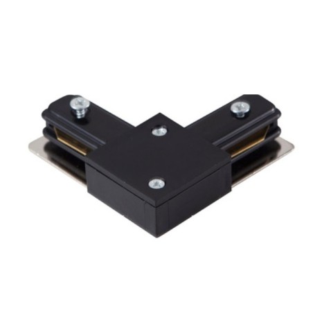 Złączka L do szyny montażowej TRACK 1LINE L CONNECTOR Czarny