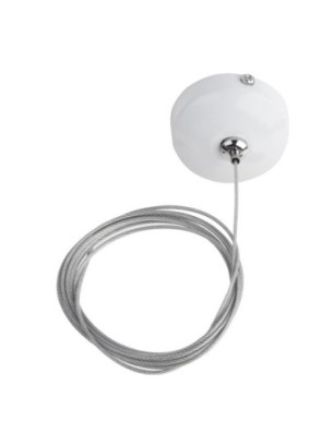 Podsufitka z kablem zasilającym do szynoprzewodów TRACK CEILING PLATE + WIRE Biały