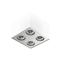 Nino 4  Biały / Aluminium