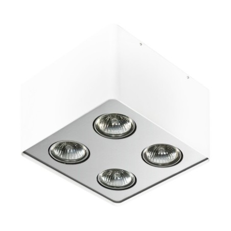 Nino 4  Biały / Aluminium