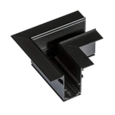 Alfa Złącze L do szyny magnetycznej dwufazowej TRACK MAGNETIC 52 CORNER 90 GIPS1 Czarny