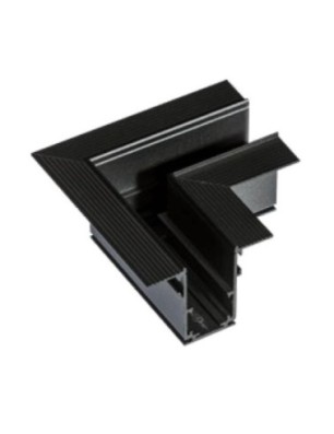 Alfa Złącze L do szyny magnetycznej dwufazowej TRACK MAGNETIC 52 CORNER 90 GIPS1 Czarny