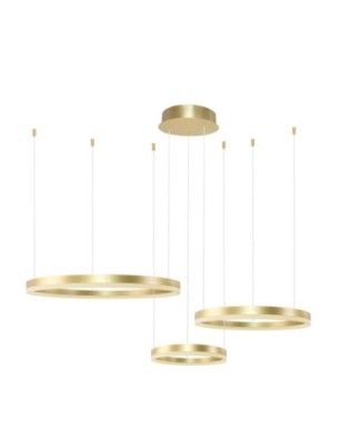 HALO PENDANT 80+60+40 CCT + REMOTE CONTROL Złoty