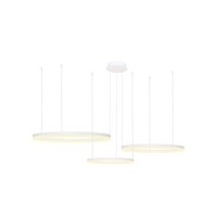 HALO PENDANT 100+80+60 CCT BK + REMOTE CONTROL Biały