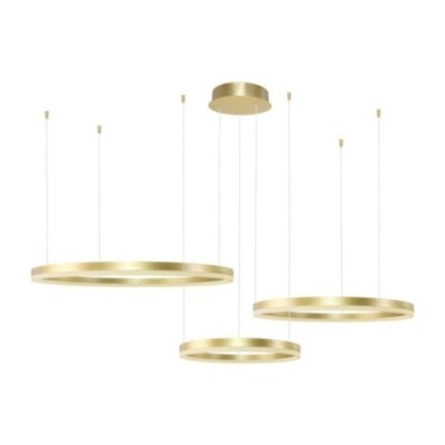 HALO PENDANT 100+80+60 CCT BK + REMOTE CONTROL Złoty