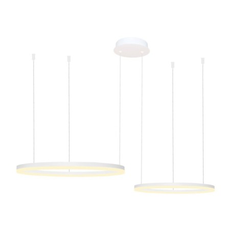 HALO PENDANT 80+60 CCT BK + REMOTE CONTROL Biały