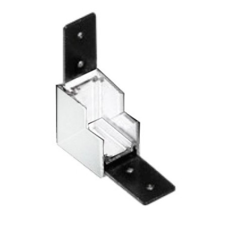 Alfa Złącze scienne L do szyny magnetycznej dwufazowej TRACK MAGNETIC 27 INNER CORNER90 Biały