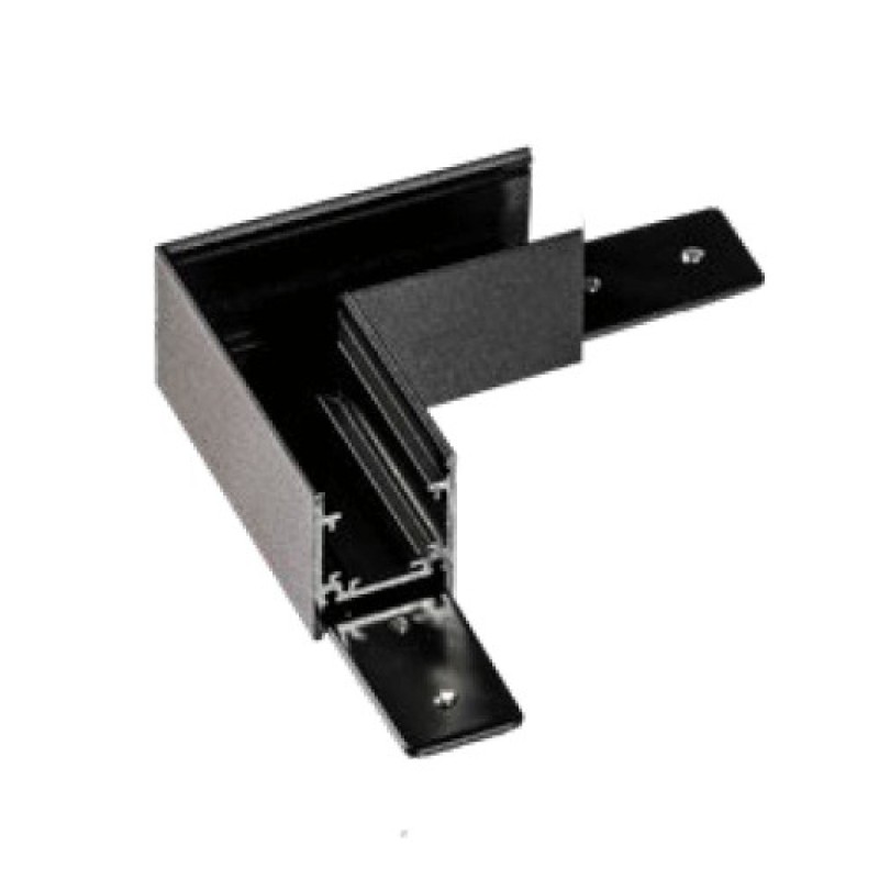 Alfa Złącze L do szyny magnetycznej dwufazowej TRACK MAGNETIC 27 CORNER 90 Czarny Alfa Złącze L do szyny magnetycznej dwufazowej TRACK MAGNETIC 27 CORNER 90 Czarny
