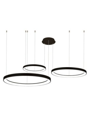 AGNES PENDANT 38+58+78 DIMM CCT SWITCH BK Czarny / Biały 