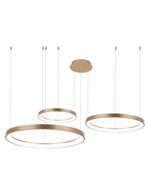 AGNES PENDANT 38+58+78 DIMM CCT SWITCH BK Złoty / biały