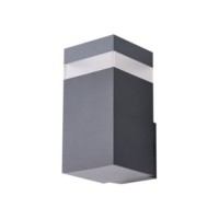 JASON SQ WALL IP65 BK Dark Gray