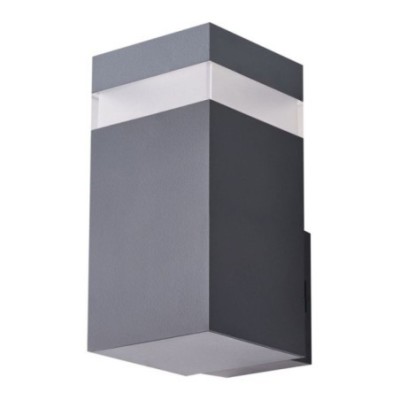 JASON SQ WALL IP65 BK Dark Gray