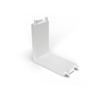 GAMMA TRACK MAGNETIC 5mm CORNER90 B BK Biały