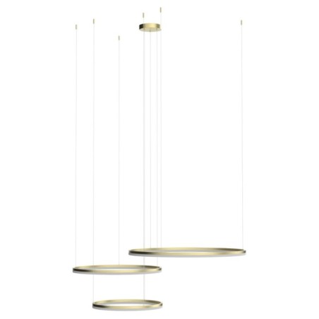 HALO PENDANT 120+100+80 CCT BK + REMOTE CONTROL Złoty