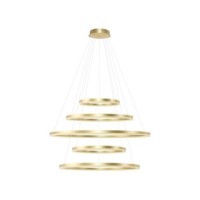 HALO PENDANT 150+120+100+80+60 CCT BK + REMOTE CONTROL Złoty