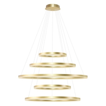 HALO PENDANT 150+120+100+80+60 CCT BK + REMOTE CONTROL Złoty