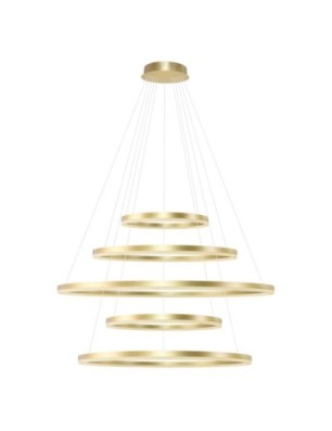 HALO PENDANT 150+120+100+80+60 CCT BK + REMOTE CONTROL Złoty