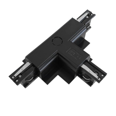 Zasilacz / złącze T prawe do szynoprzewodu podtynkowe TRACK 3LINE T CONNECTOR LEFT GIPS WH Czarny