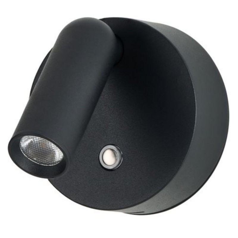 COMO ROUND WALL DIMM Czarny