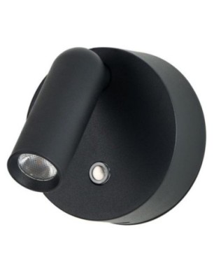 COMO ROUND WALL DIMM Czarny