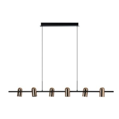 VIVI PENDANT 6 Czarny / Złoty