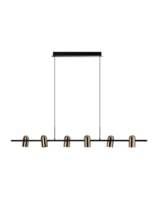 VIVI PENDANT 6 Czarny / Złoty