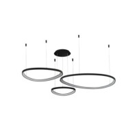 AMANDA PENDANT 42+62+82 CCT SWITCH DIMM Czarny