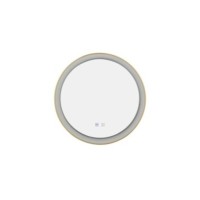 Lustro podświetlane SERGIO MIRROR 60 HEATED CCT SWITCH BK Złoty szczotkowany / Biały