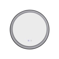 Lustro podświetlane SERGIO MIRROR 80 HEATED CCT SWITCH Czarny / Biały 