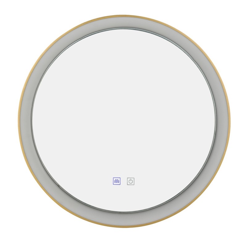 Lustro podświetlane SERGIO MIRROR 80 HEATED CCT SWITCH Złoty szczotkowany / Biały Lustro podświetlane SERGIO MIRROR 80 HEATED CCT SWITCH Złoty szczotkowany / Biały