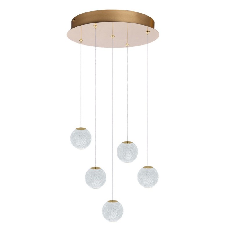 EDEM 5 ROUND Złoty / przezroczysty